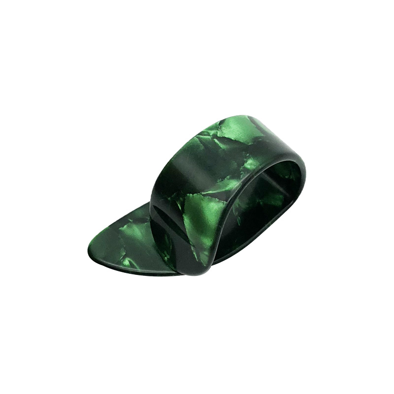 Médiator Pouce pour Guitares acoustique, électrique ou basses - épaisseur 1.2mm - vert