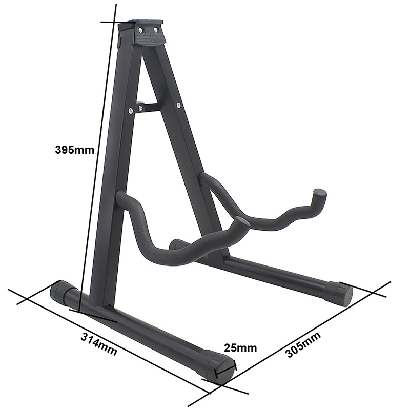 dimensioni Supporto per chitarra a treppiede pieghevole per chitarra