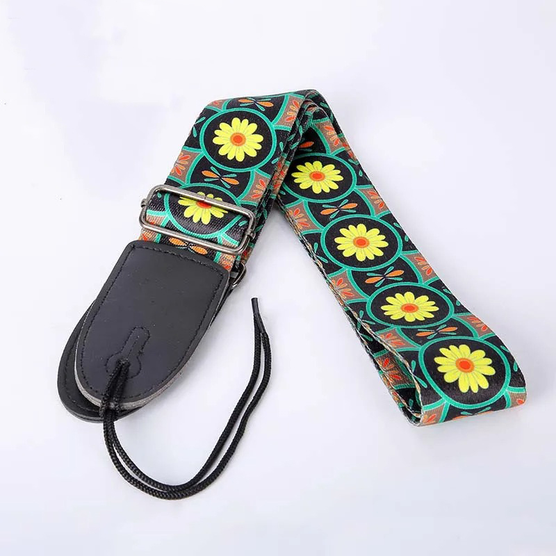 Sangle en tissu avec un motif fleurs d'été Flower Power