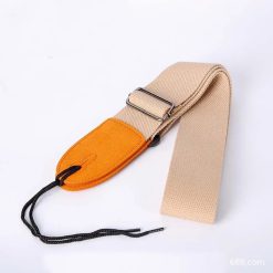 Sangle guitare en tissu de couleur beige