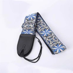 Sangle en tissu avec un motif Rosace bleue clair
