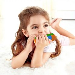 Harmonica 16 trous orange et bleu pour enfant