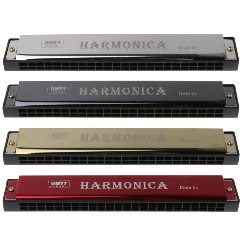 Harmonica 24 trous 4 couleurs