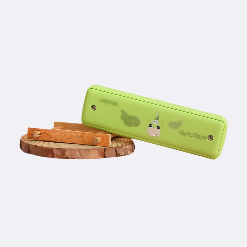 Harmonica diatonique designé pour enfants - couleur vert