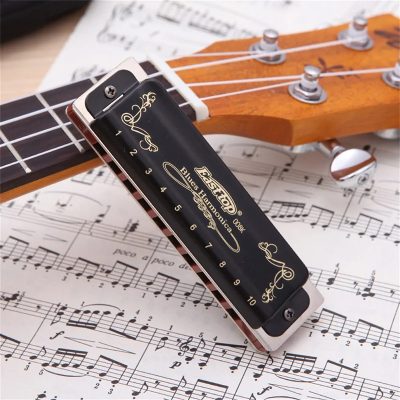 Harmonica diatonique noir brillant 7 accordages