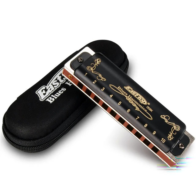 Harmonica diatonique noir brillant 7 accordages - clé E
