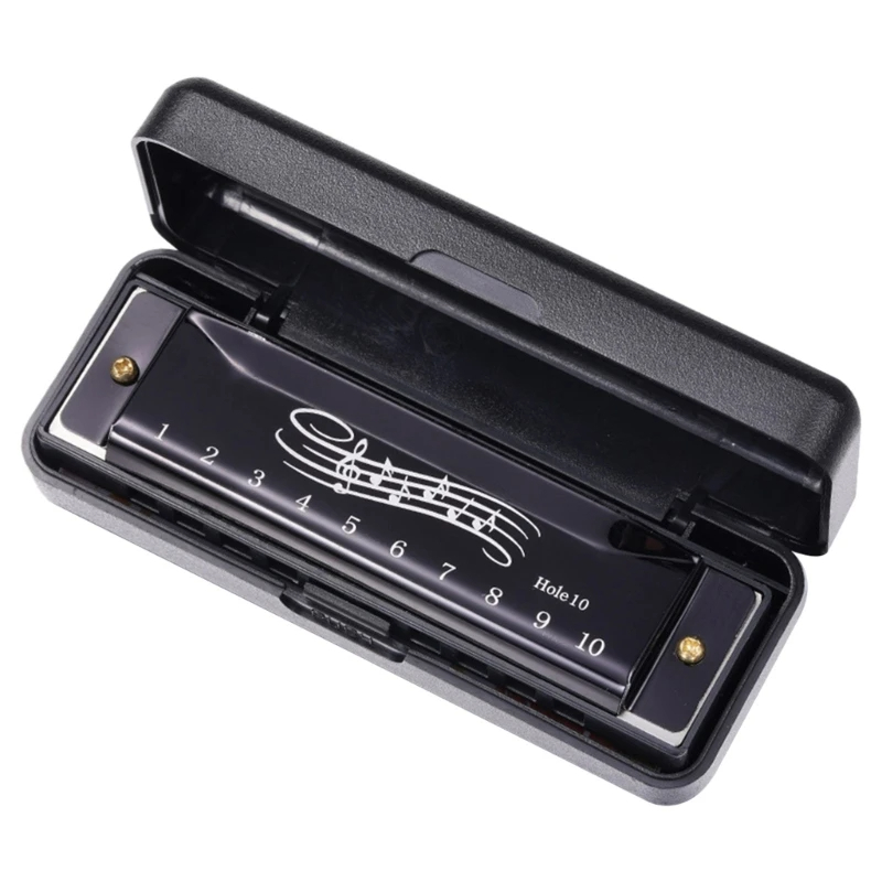 Harmonica diatonique standard 6 couleurs - couleur noir