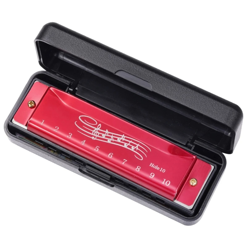 Harmonica diatonique standard 6 couleurs - couleur rouge