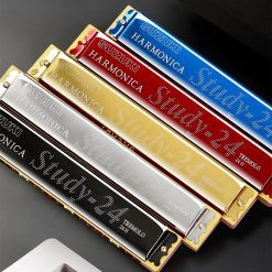 Harmonica trémolo à 24 trous 7 couleurs