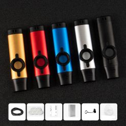Kazoo droit en métal 5 couleurs