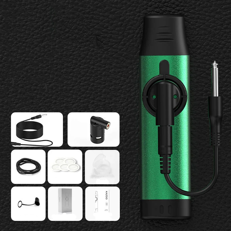 Kazoo électrique en alliage d'aluminium - couleur vert