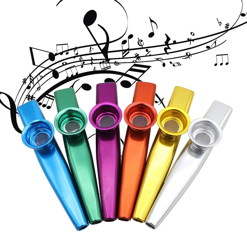 Kazoo en métal 6 couleurs