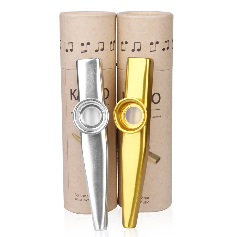Kazoo en métal avec étui de rangement 7 couleurs
