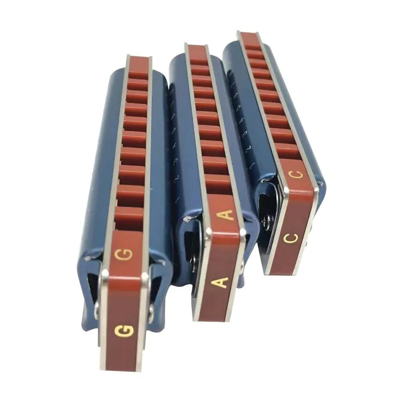 Pack de 3 harmonicas diatoniques dans 3 accordages différents