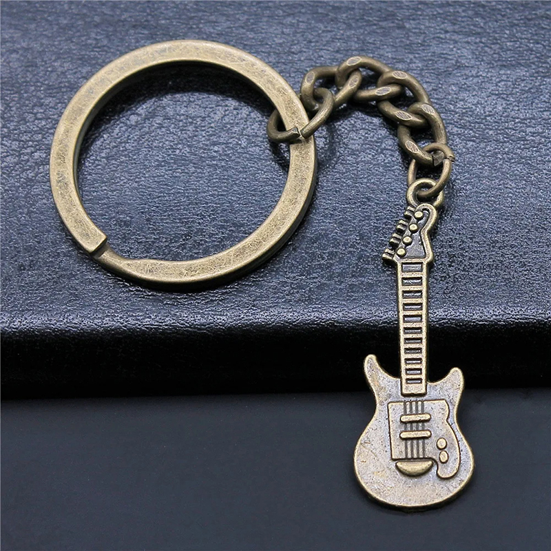 Porte-clé guitare pour gros trousseau