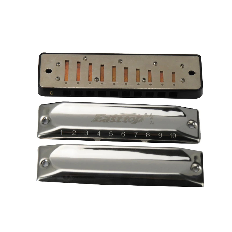 détails Harmonica diatonique en métal design blues 13 accordages