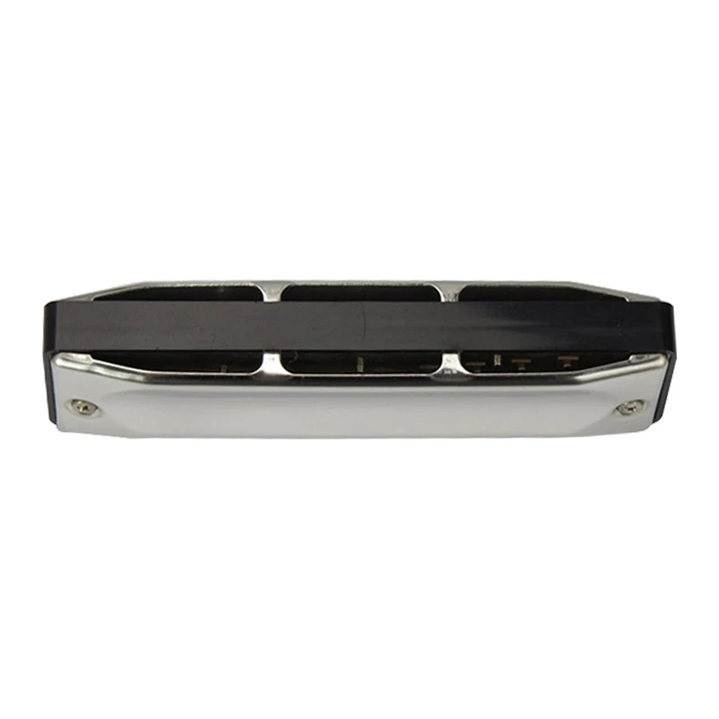 vue arrière Harmonica diatonique en métal design blues 13 accordages