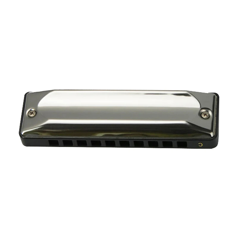 vue devant Harmonica diatonique en métal design blues 13 accordages