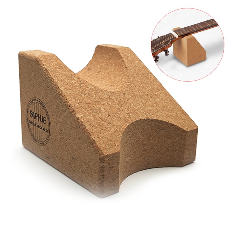Support Repose-Manche Universel en Liège Pour Guitares électriques, guitare accoustiqeus et Basses