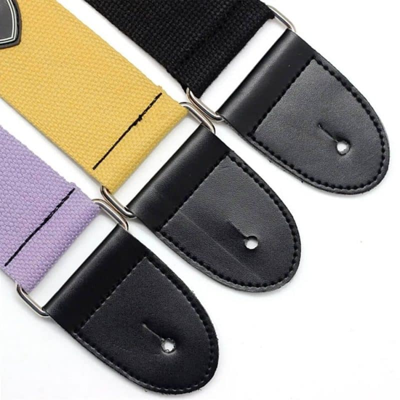 Détails embouts Sangle en Coton Tissé aux couleurs Fraîches