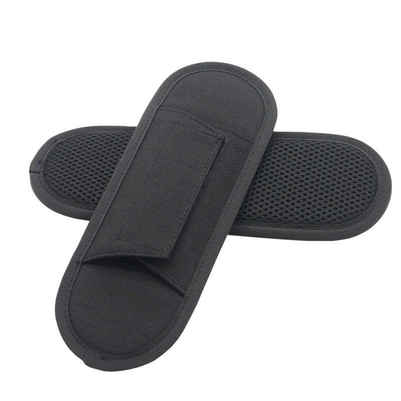 Coussin d’épaule pour sangle de guitare amovible avec mesh respirant - couleur noir