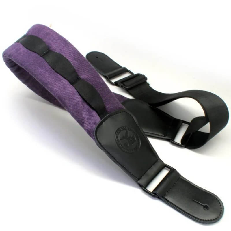 Sangle de Guitare Basse - Large et Super Confortable - violet