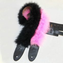 Sangle de Guitare en plumes de boa 2 couleurs au choix