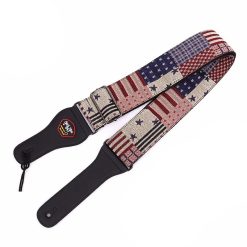 Sangle de guitare vintage Patchwork Drapeau USA