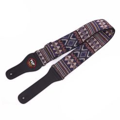 Sangle de guitare vintage à motifs éthniques indiens