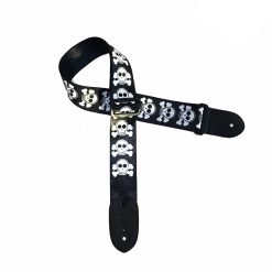 Sangle pour Guitare Tête de Mort petits motifs de Pirates