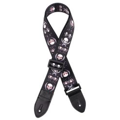 Sangle pour Guitare Tête de mort et Pirates