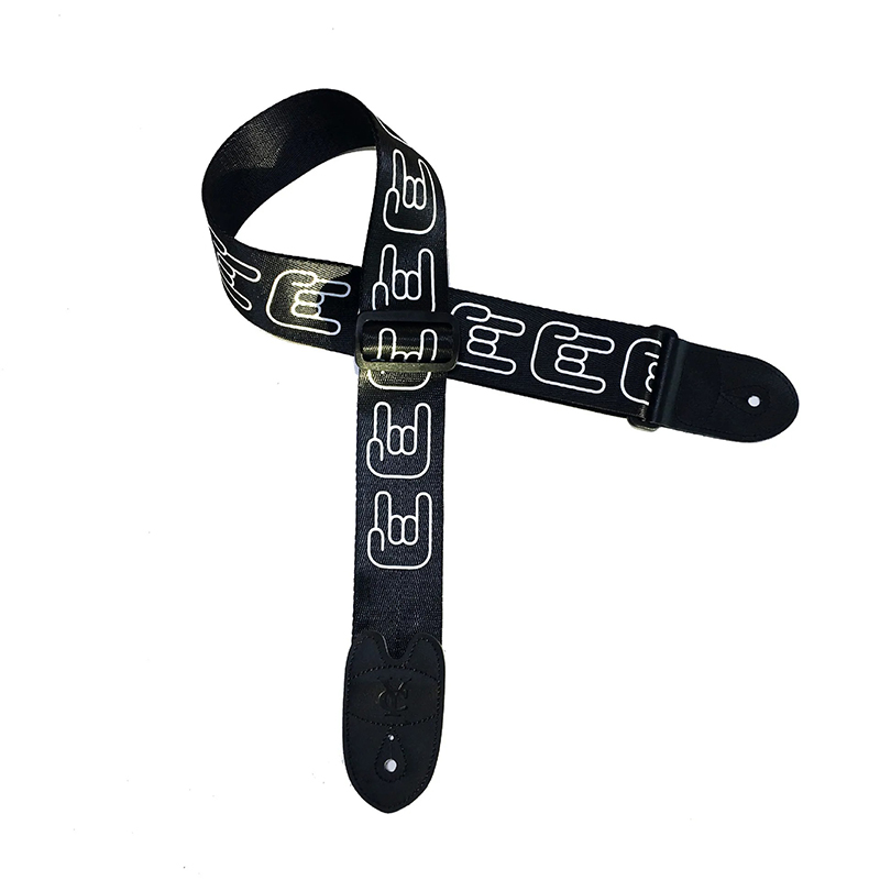 Sangle pour Guitare à Motifs Horns Heavy Metal