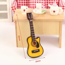 Guitare Miniature Guitare sèche jaune