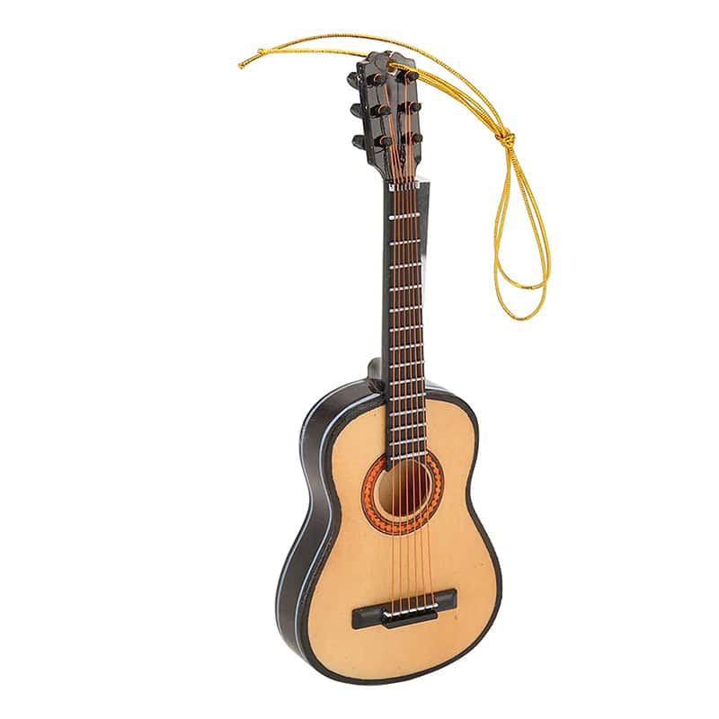 Guitare Miniature accoustique réaliste en bois pour accrocher !