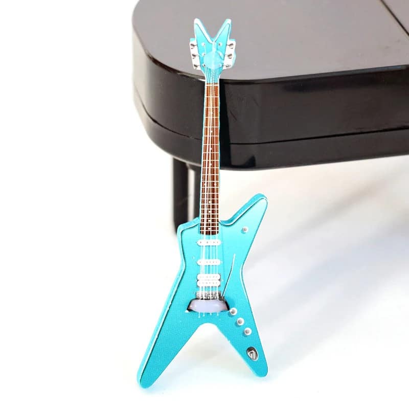Chitarra Elettrica Miniatura a forma di stella - modello blu chiaro