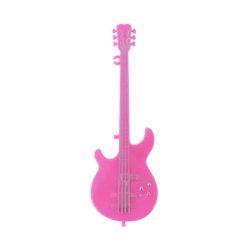 Chitarra Miniatura Stilizzata Rosa