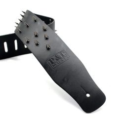 Sangle de Guitare Cuir avec Clous Coniques pour Metal Extrême