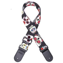 Cinghia per Chitarra con Testa di Teschio Festa Calavera