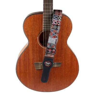 Magnifica Tracolla per Chitarra Vintage con Motivo Tribale Patchwork