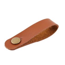 Supporto per cinghia di chitarra - Modello in pelle marrone