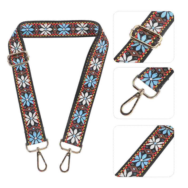 detalles de la Correa de Banjo Trenzada Folk Azul