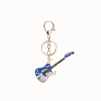 Portachiavi Chitarra Elettrica Strass - 2 colori a scelta - colore blu