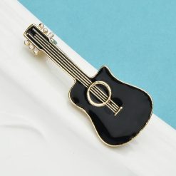 Spilla Smaltata Pins Chitarra Classica Nera