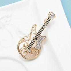 Magnifica Spilla Chitarra Strass