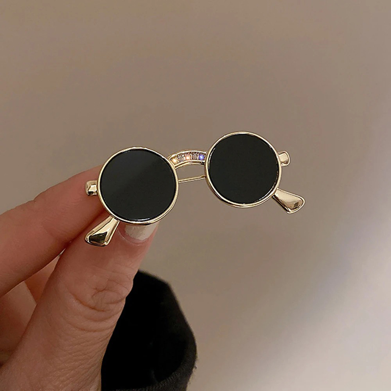 Detalles del Broche de Gafas de Sol al Estilo John Lennon