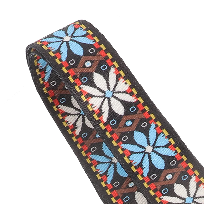 detalles de la Correa de Banjo Trenzada Azul Folk
