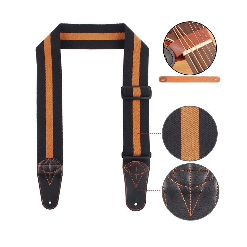 Dettagli tecnici della Tracolla per Basso 'Stripes Rock' - Classica ed Energica