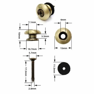 Dimensioni dei Strap Locks - 4 colori a scelta