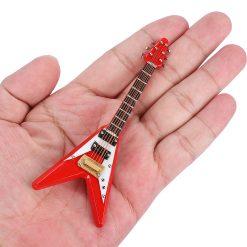 Fermer Guitare Miniature électrique Flying V Rouge