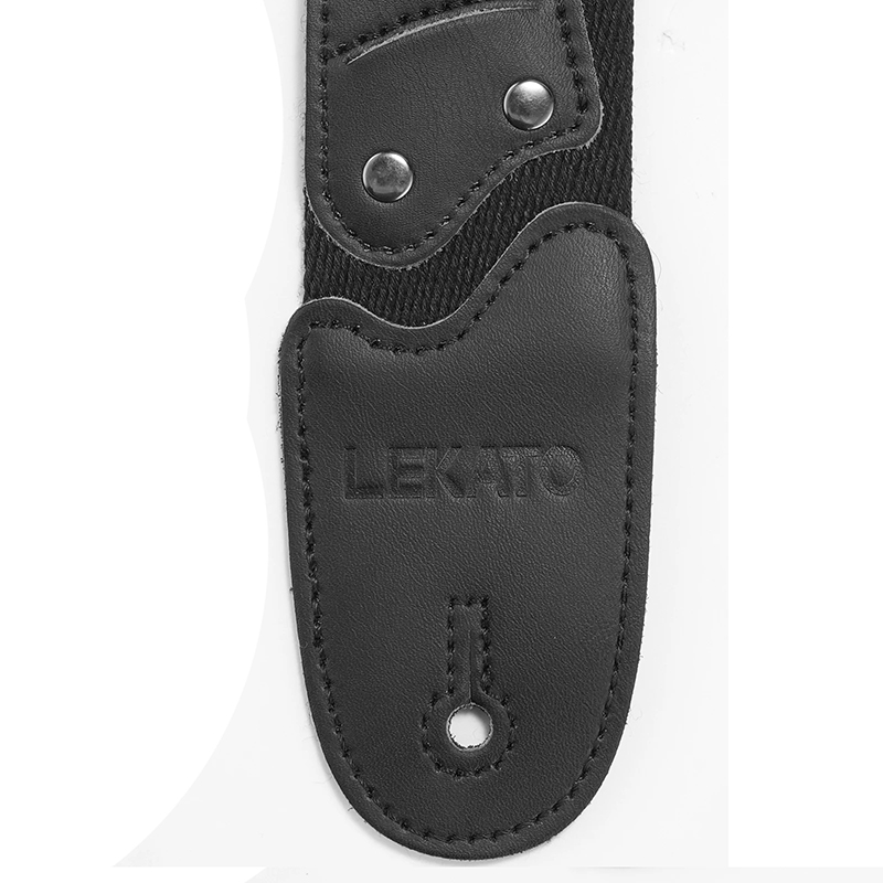 detalles de la Correa para Guitarra y Bajo con Anillo de Enganche y Bolsillo para Púas